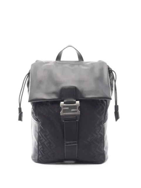 Fendi Pre-Owned Flux Buckle backpack Black 1101719
