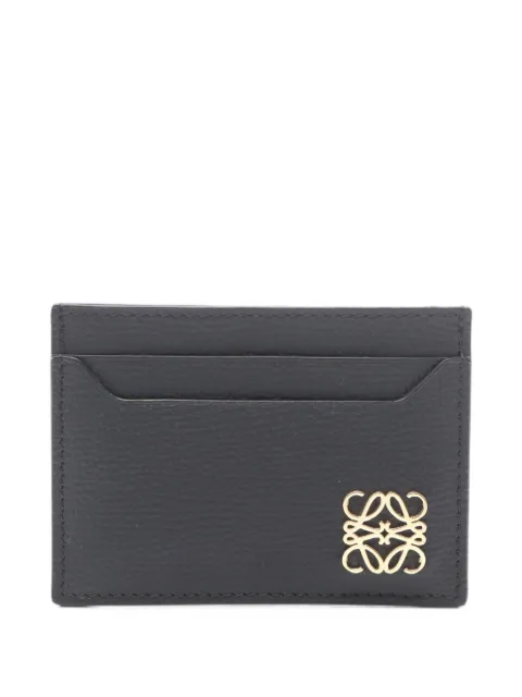 Loewe Pre-Owned 2020s Anagram leather card holder Black 1102006