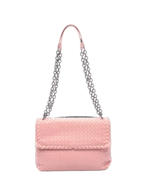 Bottega Veneta Pre-Owned 2000s Intrecciato chain shoulder bag Pink 1102394