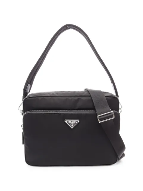 Prada Pre-Owned 2020s Tessuto Saffiano shoulder bag Black 1102024