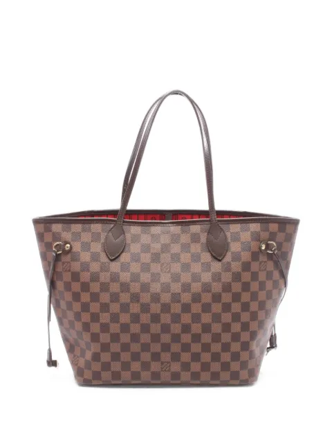 Louis Vuitton Pre-Owned 2012 MM Neverfull Damier Ebene tote bag Brown 1102518SA0142