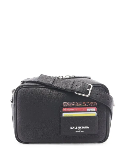 Balenciaga Pre-Owned 2020s Credit leather camera bag Black 1101824