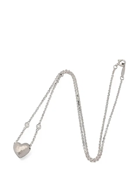 Tiffany & Co. Pre-Owned 2010s Hammered Heart necklace Silver 1100988