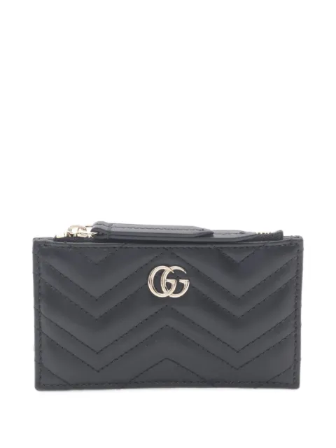 Gucci Pre-Owned Double G quilted coin purse Black 1102004