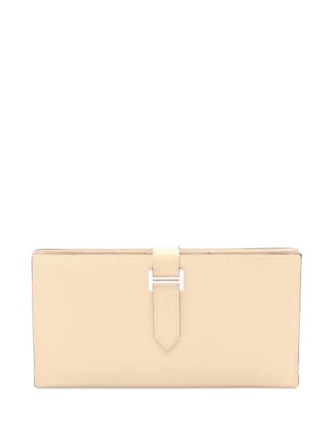 Hermès Pre-Owned 2008 Bearn Soufflé wallet Neutrals 1103166LINSQUARE