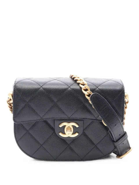 CHANEL Pre-Owned matelassé Caviar leather shoulder bag Black 1101846XJN4G1XE