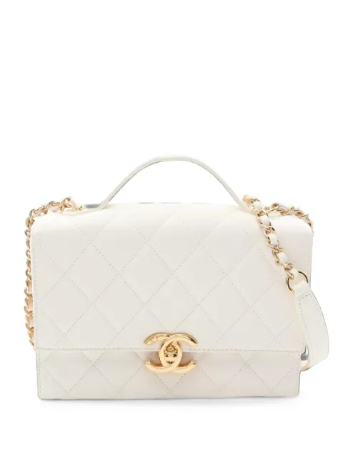 CHANEL Pre-Owned 2021 Matelassé mini bag Neutrals 1103209UT3021CL