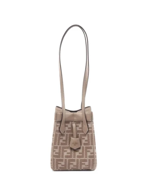 Fendi Pre-Owned 2020s mini Origami shoulder bag Neutrals 1101772
