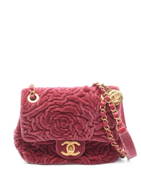 CHANEL Pre-Owned 2021s mini Camellia chain shoulder bag Pink 1103676P82A74J9