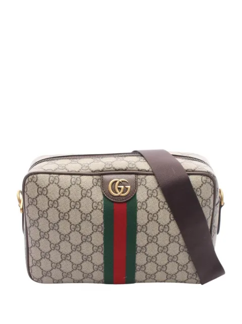 Gucci Pre-Owned 2016-2026 Medium GG Supreme Web Ophidia crossbody bag Neutrals 8VEW1ZMNRWQ1FJ38