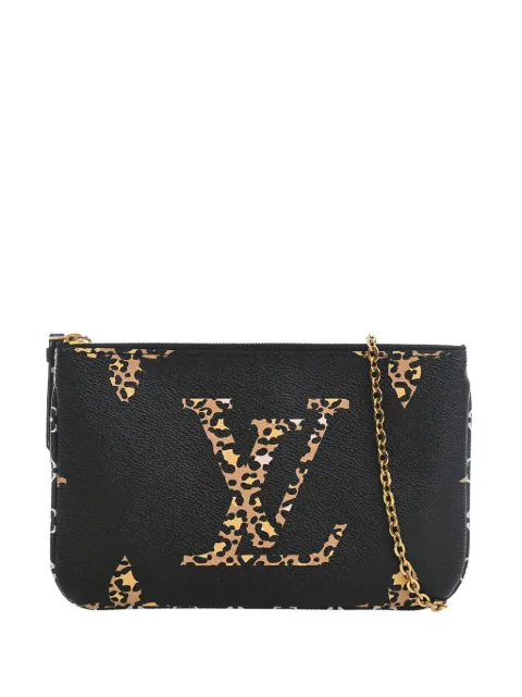 Louis Vuitton Pre-Owned 2019 Monogram Giant Jungle Double Zip Pochette crossbody bag Black T2TE6N15Z3JC8UMB