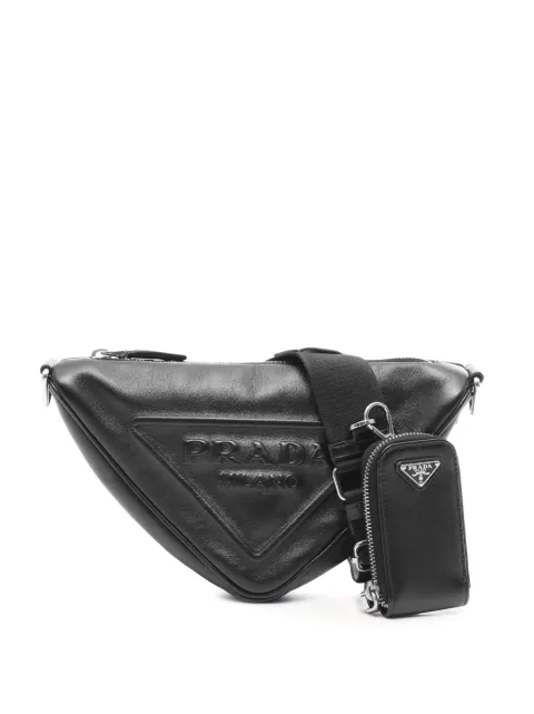 Prada Pre-Owned 2000-2013 Grace Lux Triangle crossbody bag Black Y5J0TLBVSHP6CSW2