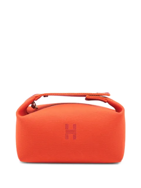 Hermès Pre-Owned 2010-2026 Small Toile Bride A Brac Case vanity bag Orange RC442KUOFDQ1B4KZ