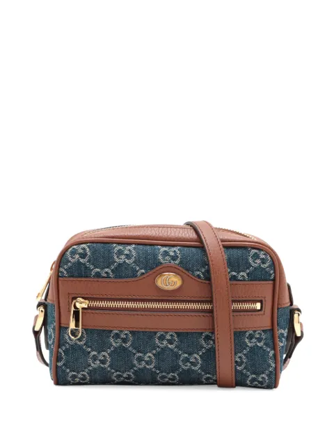 Gucci Pre-Owned 2000-2015 Mini GG Denim Ophidia crossbody bag Blue NVUY04VSP1SB6XEN