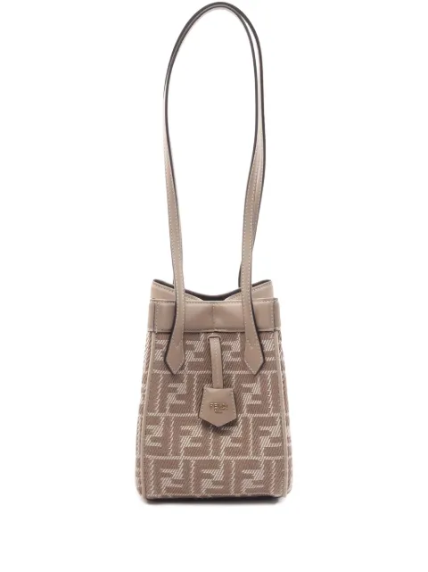 Fendi Pre-Owned 2010-2026 Mini Zucca Canvas Origami shoulder bag Neutrals 8P5GY1EHCWYXHHBB