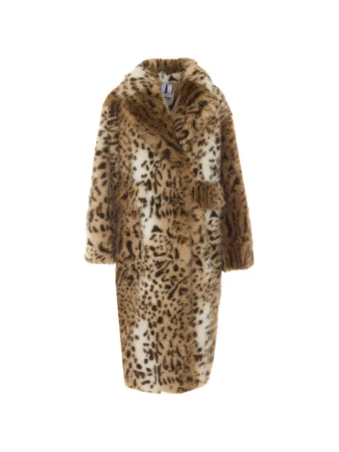 Sword leopard-print coat Brown 9081