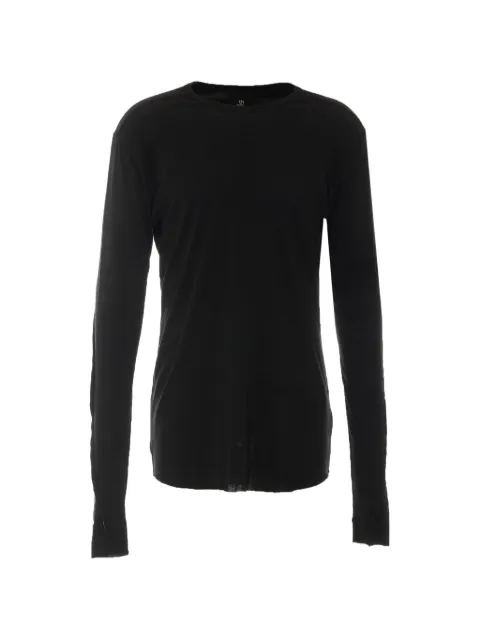 Thom Krom long-sleeve crew neck top Black MTS999