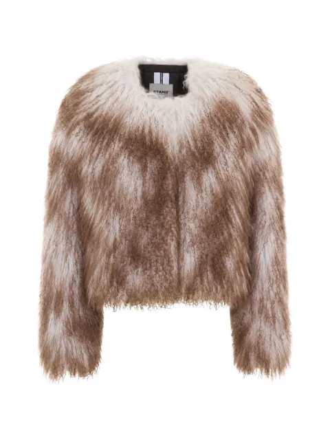 Sword crew-neck jacket Brown 9015TIPPINGPERLA