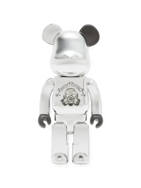 BearBrick x Footpatrol Medicom Toy 400% figure Silver 758022
