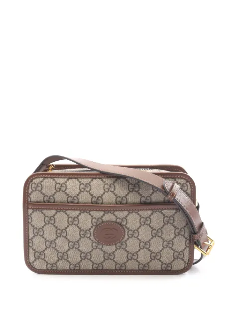 Gucci Pre-Owned 2000-2015 GG Supreme Interlocking G crossbody bag Neutrals 1F7O68M8DEG2FC06