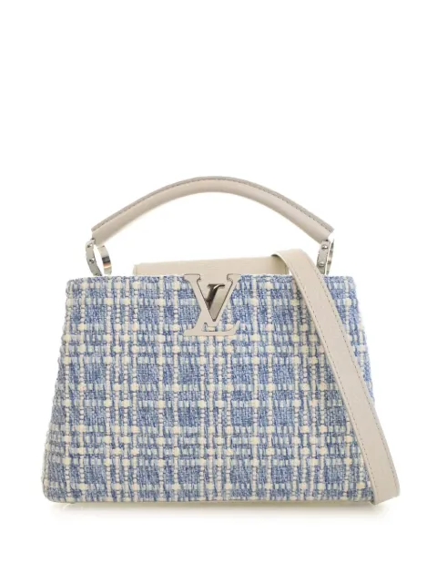 Louis Vuitton Pre-Owned 2015 Tweed Capucines BB satchel Blue 0R7HCNYKB4VT6LIG