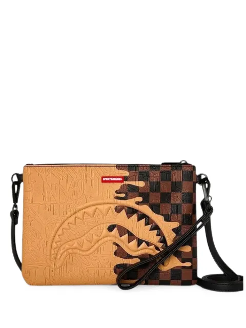 Sprayground Henny Melt shark-motif clutch bag Neutrals 910B9368NSZMELT