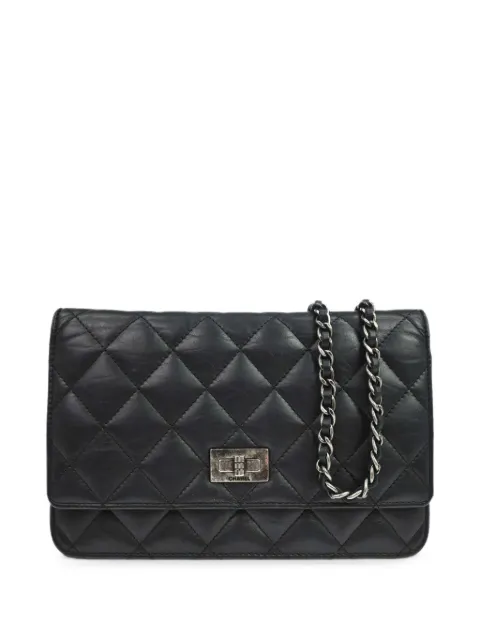 CHANEL Pre-Owned 2014 small 2.55 Reissue shoulder bag Black KQ01641