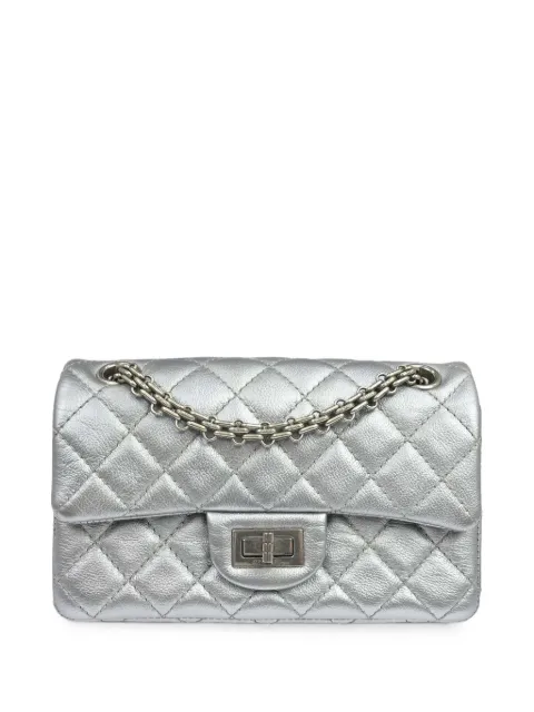 CHANEL Pre-Owned 2010-2020s small 2.55 Single Flap shoulder bag Silver KQ01633