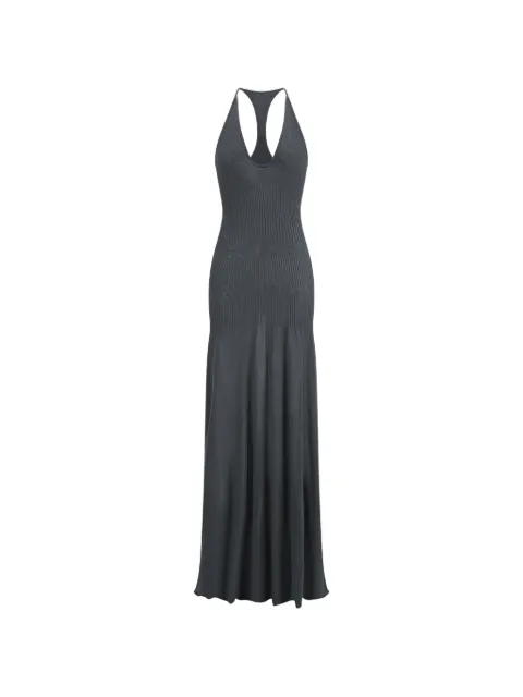 OUDE WAAG ripple ribbed-knit maxi dress Grey OW26PFKD01T2BU680