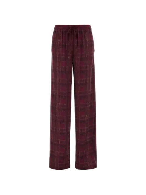 Ermanno Scervino check-print trousers Red D492P353CTWWK