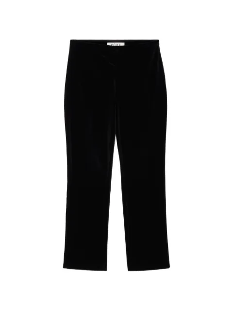 Róhe velvet cigarette-leg trousers Black 42130027