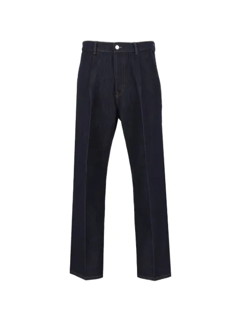 Nine In The Morning pleated straight-leg jeans Blue RV01