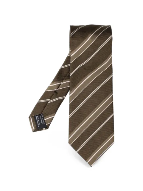 TOM FORD diagonal-stripe silk tie Brown STE001S0340