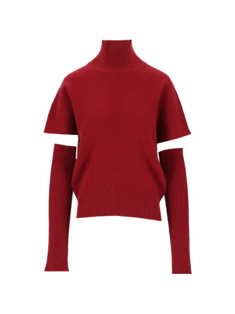 Federica Tosi high-neck cut-out sweater Red 32009352