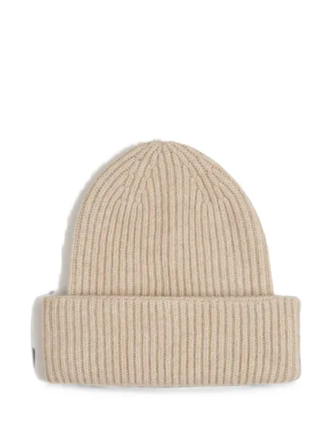 Fedeli ribbed-knit cashmere beanie hat Neutrals MU006237NORGECASHEMIRE