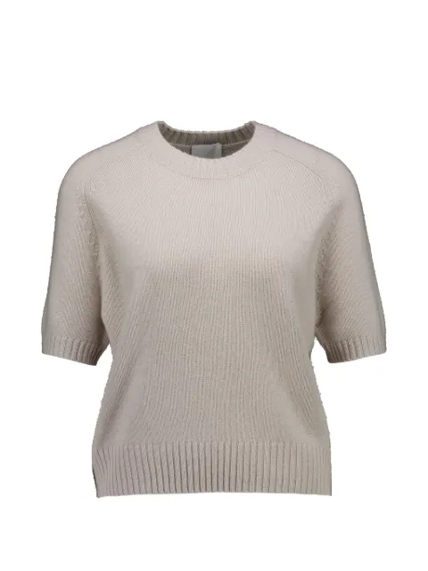 Allude short-sleeve crew-neck sweater Pink 26511152