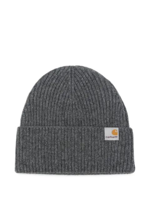 Carhartt WIP ribbed-knit beanie hat Grey I029496