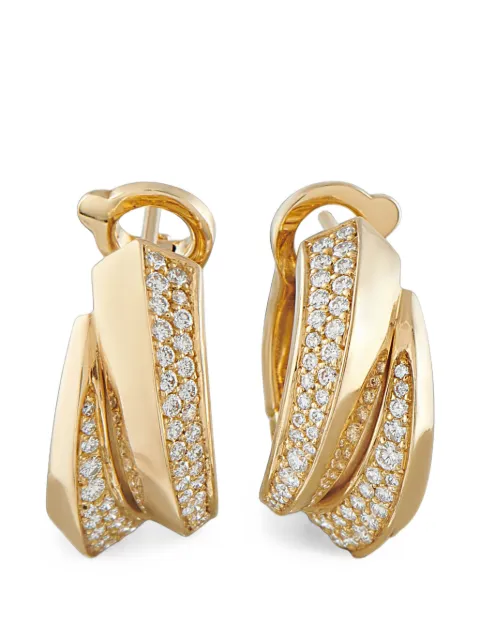 Cartier Panthère Griffe diamond hoop earrings Gold CA08080526