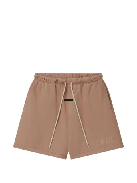 FEAR OF GOD ESSENTIALS Classic logo-print shorts Neutrals RW00350
