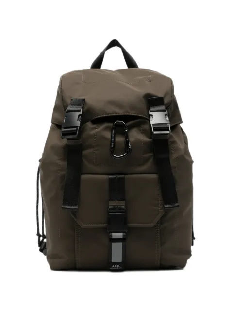 A.P.C. buckle-fastening backpack Brown PAAGEH62631