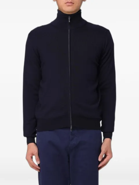 XC zip-up merino-wool cardigan Blue 511191214
