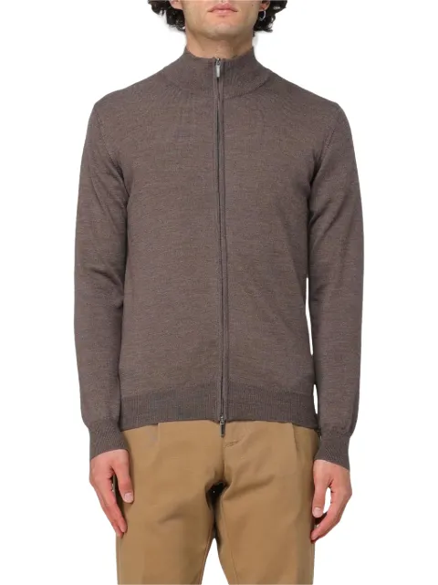 XC zip-up high-neck sweater Brown 511192606