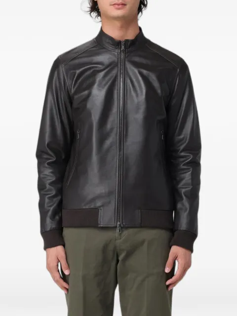 XC leather bomber jacket Brown LUCIANOOXFORDTMORO