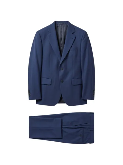 Grasil single-breasted notch-lapel suit Blue 37211618
