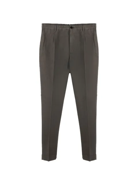 Incotex pleated twill trousers Grey ZM541W4539D