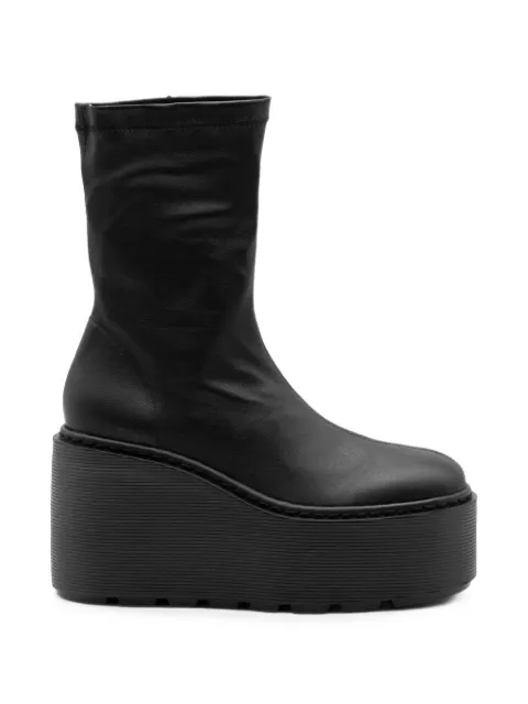 Vic Matie platform leather ankle boots Black 1H4250DLF20BSM0101BLACK