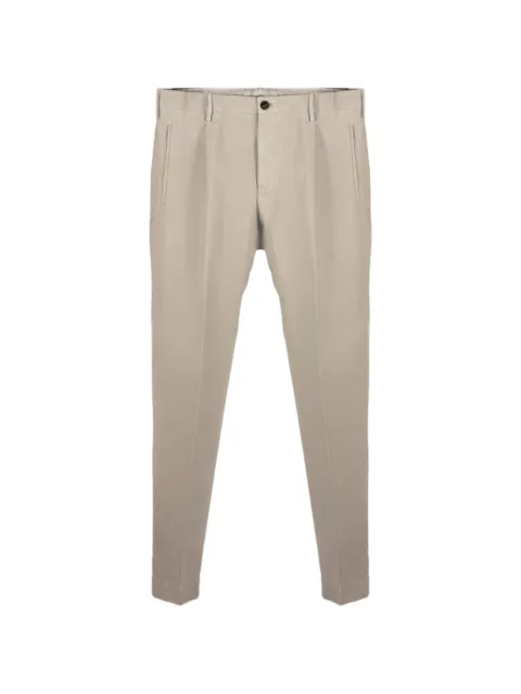 Incotex pleated tapered trousers Neutrals ZM541W4539D