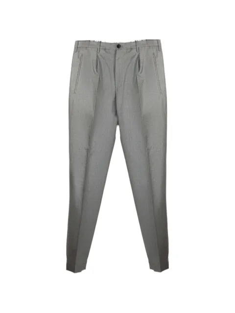 Incotex mélange-effect slim-fit trousers Grey ZX541T1645C910