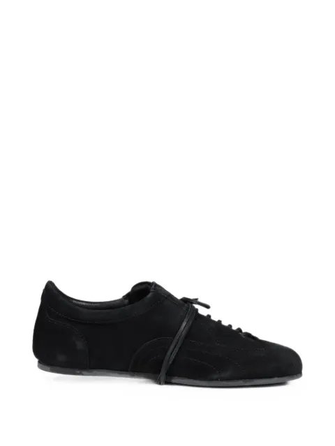 NO/FAITH STUDIOS Football asymmetric-panel suede sneakers Black NFSFDBLK
