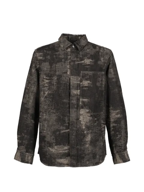 Taakk jacquard-patterned shirt Grey TA26AWSH039